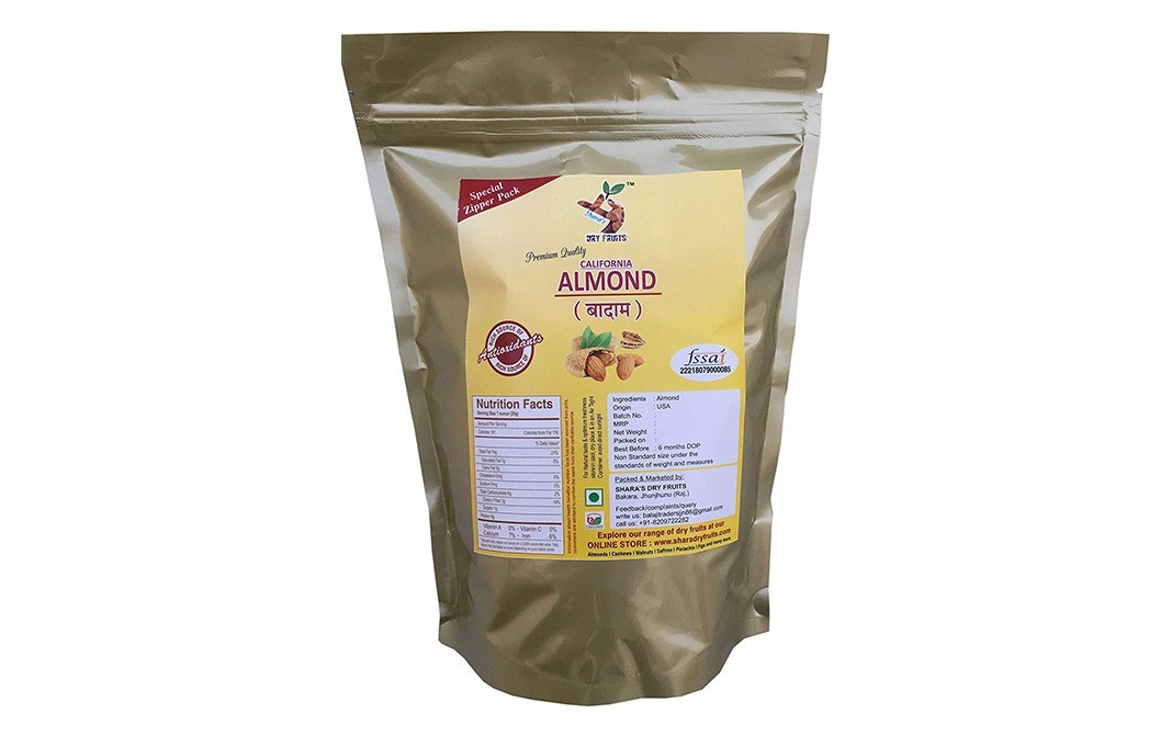 Shara's California Almond    Pack  400 grams